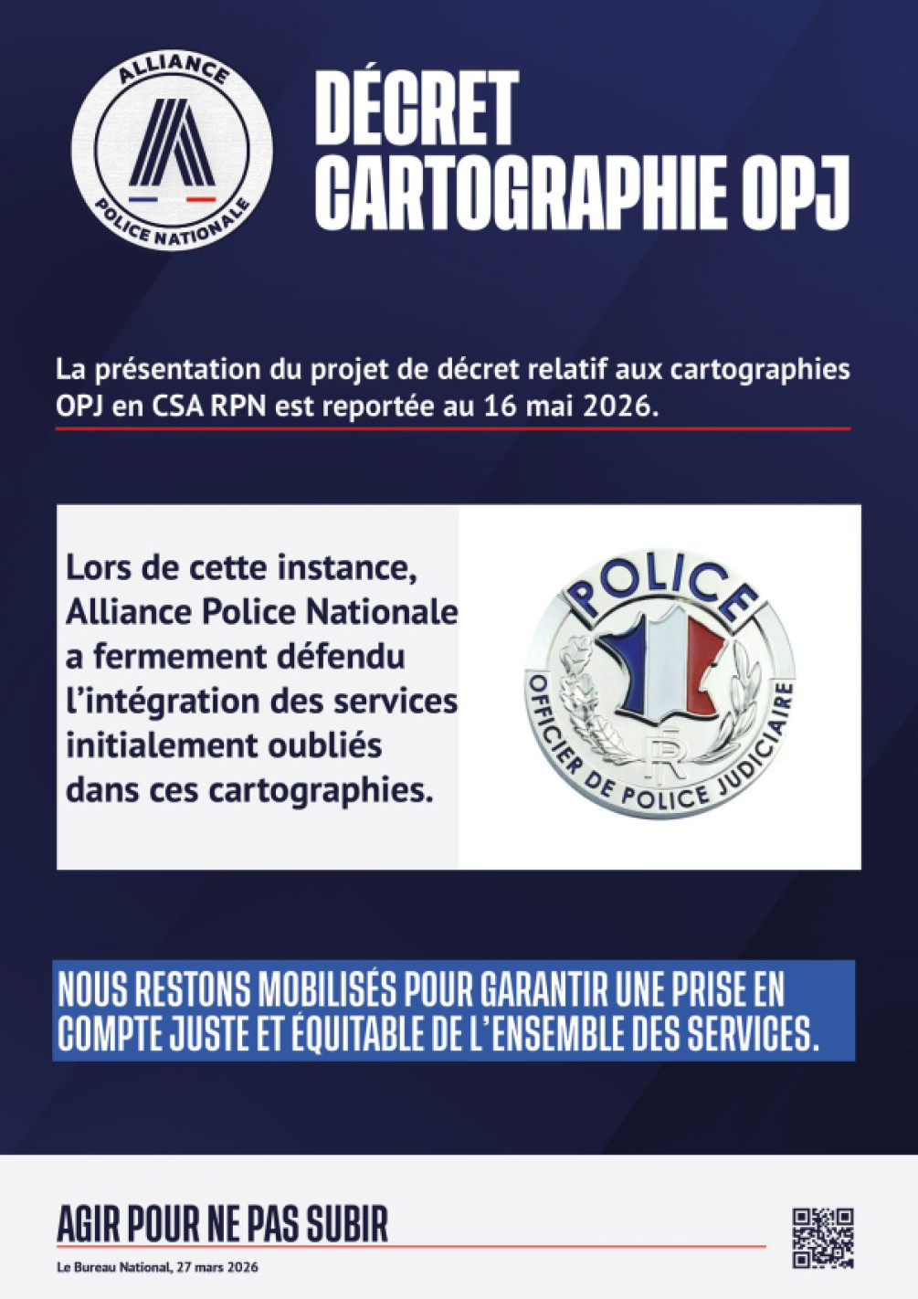 DECRET CARTOGRAPHIE OPJ