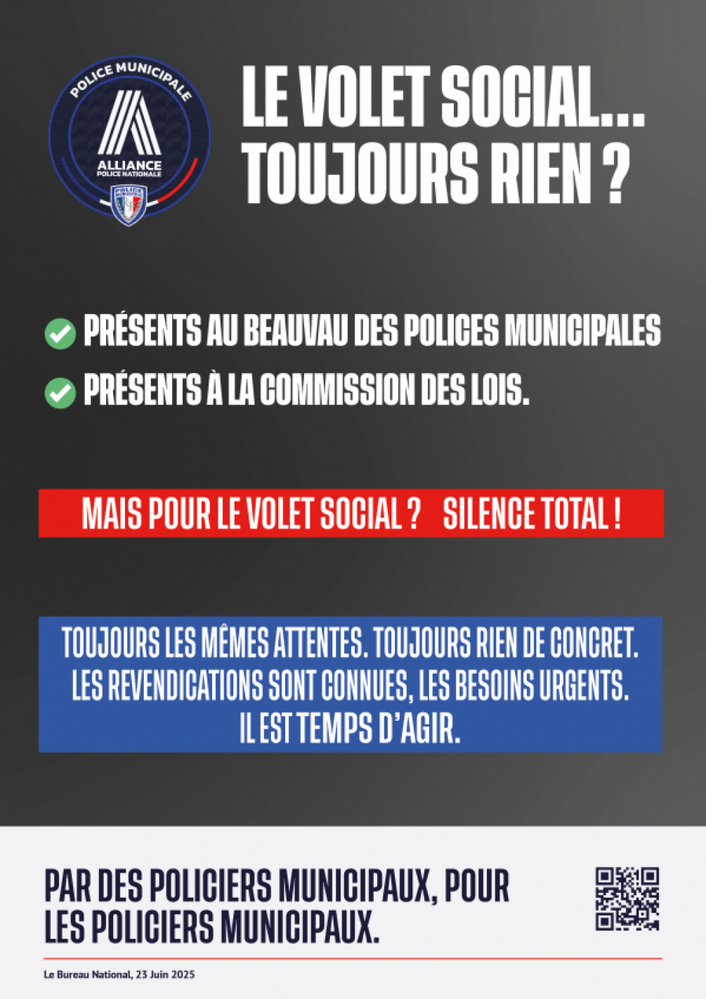 LE VOLET SOCIAL… TOUJOURS RIEN