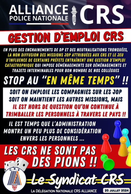 Gestion d'emploi CRS