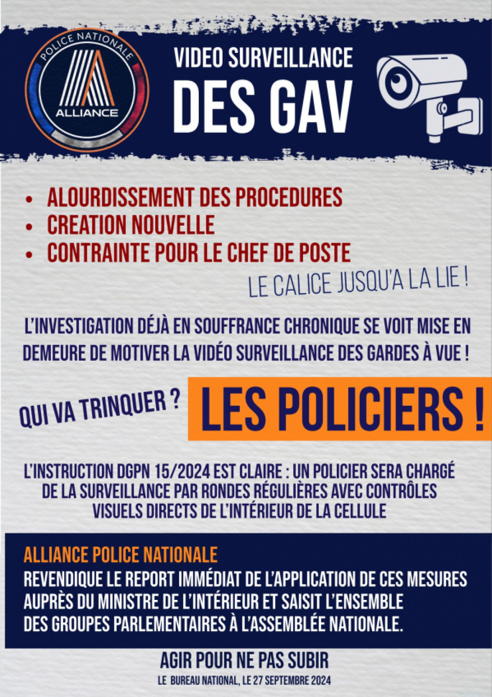 Videosurveillance des GAV