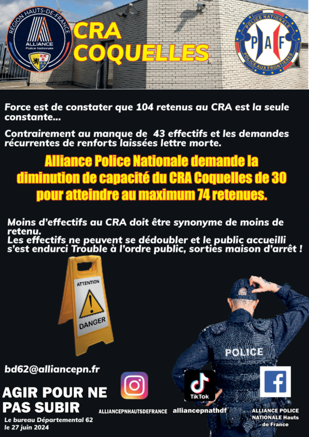 CRA COQUELLES : EFFECTIFS