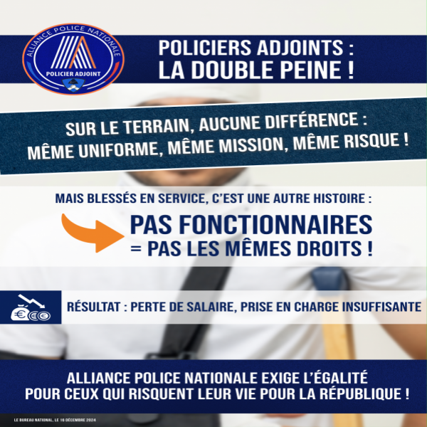 Policiers Adjoints : la double peine !